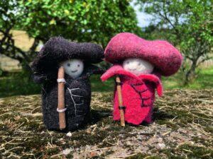 Figurine berger en feutre