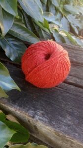 Pelote de laine Mérinos (50 g) – Coloris Potiron