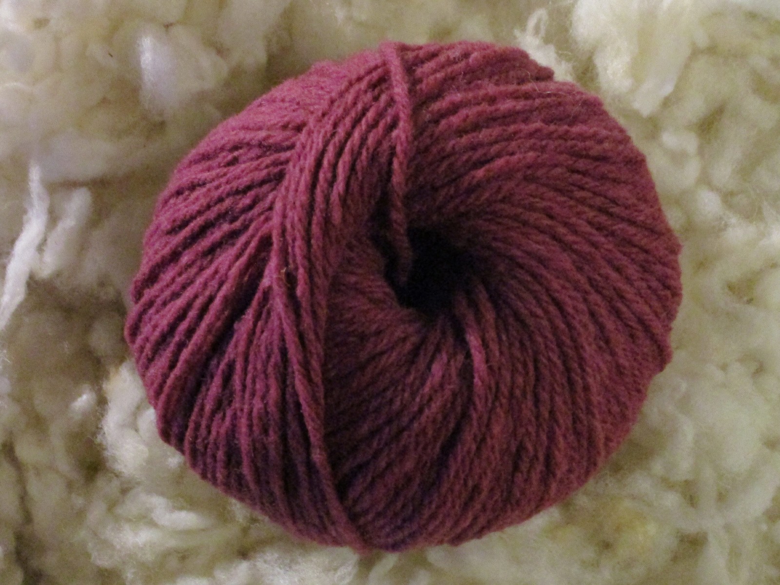 FLOCKY – Pelote de laine mérinos pure framboise
