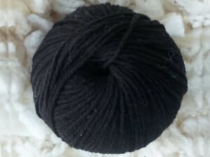 FLOCKY – Pelote de laine mérinos – Noire